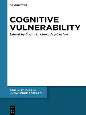 cover image of Cognitive Vulnerability